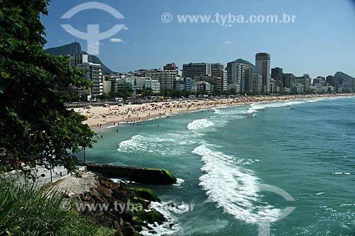  Subject: View of the Leblon Beach  / Place:  Rio de Janeiro city - Rio de Janeiro state - Brazil  / Date: 11/2009 