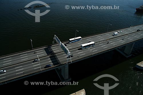  Subject: Aerial view of the Rio-Niteroi Bridge  / Place:  Rio de Janeiro city - Rio de Janeiro state - Brazil  / Date: 11/2009 