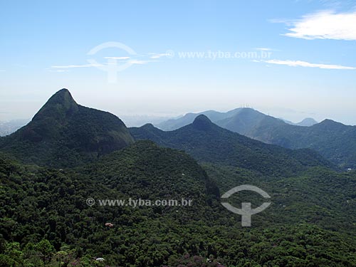  View of Tijuca Peak from Bico do Papagaio Mountain - Tijuca National Park  - Rio de Janeiro city - Rio de Janeiro state (RJ) - Brazil