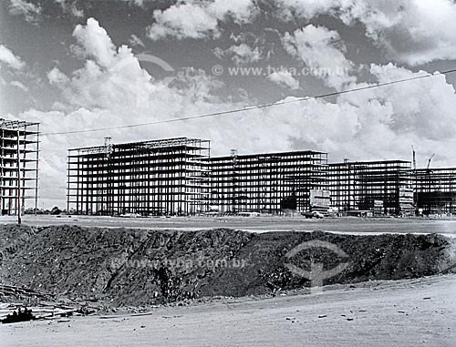  Subject: Construction of Brasilia city - Esplanade of Ministries  / Place:  Brasilia city - DF (Federal District) - Brazil  / Date: 1959                          