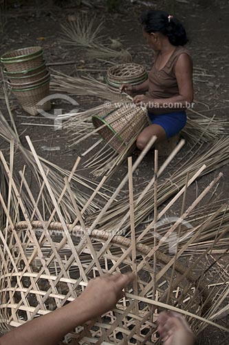  Subject: Handmade manufacture of acai baskets / Place: Abaetetuba village - Para state - Brazil / Date: 01/11/2009 