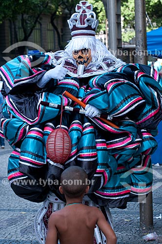  Subject: Clovis costume, a typical character of the street carnival of Rio de Janeiro  / Place:  Rio de Janeiro city - Rio de Janeiro state - Brazil  / Date: 09/04/2010 