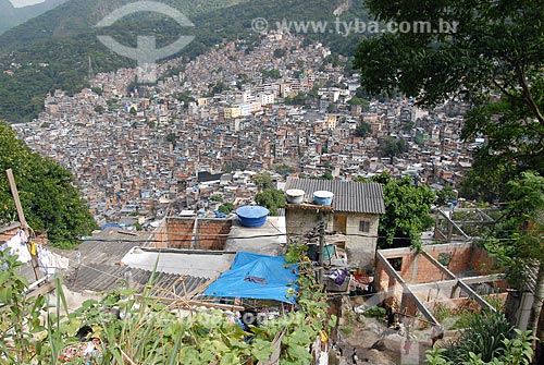  Subject: View of the Rocinha slum  / Place:  Rio de Janeiro city - Rio de Janeiro state - Brazil  / Date: 03/2009 