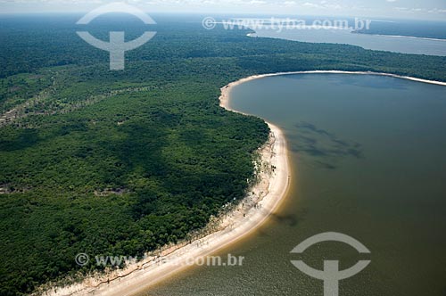  Subject: Dark water lake, at south of Nova Olinda do Norte city  / Place:  Amazonas state - Brazil  / Date: 11/2007 