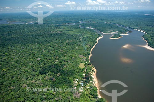  Subject: Amazon rainforest in the bank of black water lakes, at the south of Nova Olinda do Norte city  / Place:  Amazonas state - Brazil  / Date: 11/2007 