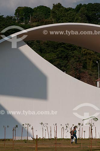  Subject: Cidade Administrativa Presidente Tancredo Neves - Presidente Juscelino Kubitschek auditorium - architectural project signed by Oscar Niemeyer  / Place:  Belo Horizonte city - Minas Gerais state - Brazil  / Date: 28/04/2010 