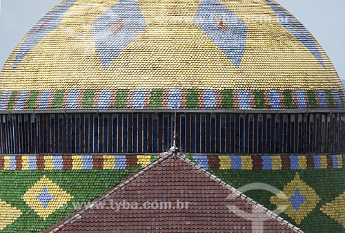  Subject: Detail of the dome of Amazonas Theatre  / Place: Manaus city - Amazonas state - Brazil  / Date: 25/10/2007 