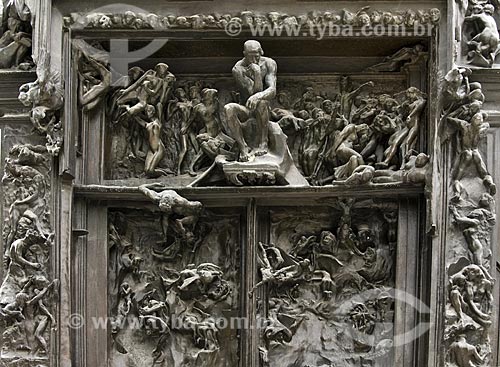  Subject: Detail of The Gate of Hell at Rodin Museum / Paris - Frace / Date: 09/2009 