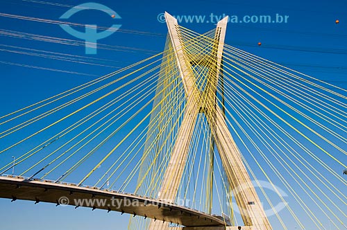  Subject: Octavio Frias de Oliveira cable-stayed bridge, over the Pinheiros river / Place: Sao Paulo city - Sao Paulo state - Brazil / Date: 06/2009 