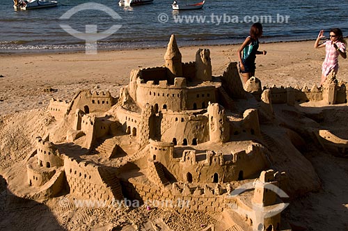  Subject: Sandcastle in the Armaçao Beach  / Place:  Buzios city - Rio de Janeiro state - Brazil  / Date: 12/2008 
