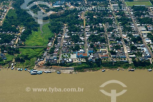  Subject: Aerial view of the Borba city, in the right margin of the Madeira river  / Place:  Amazonas state - Brazil  / Date: 03/11/2007 