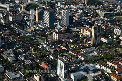  Subject: Aerial view of the downtown of Manaus city with the Teatro Amazonas (Amazonas Theater) and the Praca Sao Sebastiao (Sao Sebastiao Square)  / Place:  Manaus city - Amazonas state - Brazil  / Date: 11/2007 