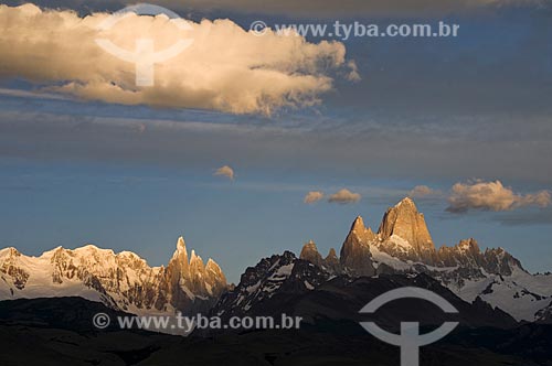  Subject: View of the Mount Fitz Roy and Cerro Torre  / Place:  El Chalten - Patagonia - Argentina  / Date: 02/2010 