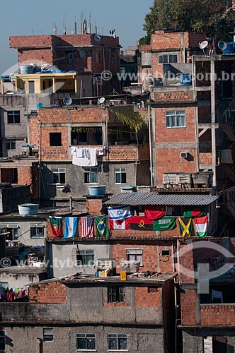  Subject: Cantagalo favela during World Cup 2010  / Place: Rio de Janeiro city - Rio de Janeiro state - Brazil  / Date: 06/2010 