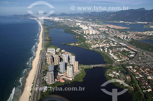  Subject: Aerial view of the Barra da Tijuca beach, with Recreio in the background / Place: Rio de Janeiro city - Rio de Janeiro state - Brazil / Date: 11/2009 