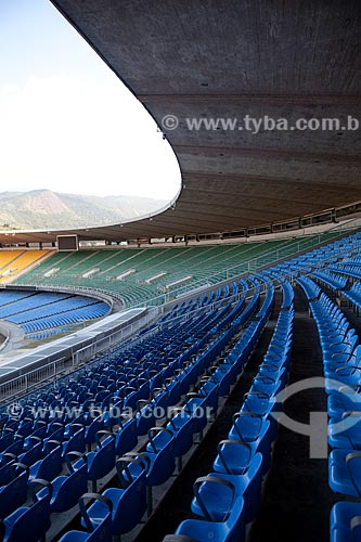  Subject: Empty bleachers of the Jornalista Mario Filho stadium, also known as Maracanã  / Place:  Rio de Janeiro city - Rio de Janeiro state - Brazil  / Date: 09/06/2010 