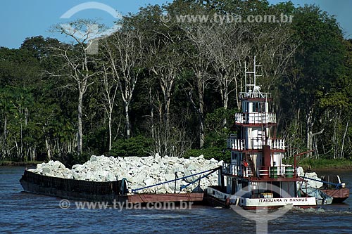  Subject: Barque for transportation of limestone in the Amazonas River  / Place:  Amazonas state - Brazil  / Date:  