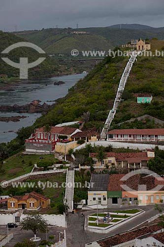  Subject: General view of Piranhas city at the margin of the Sao Francisco River  / Place:  Piranhas city - Sergipe state - Brazil  / Date: 07/2010 