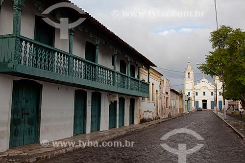  Subject: Cockloft of the 18th century with the Mother Church of Sao Cristovao city in the background  / Place:  Sao Cristovao city - Sergipe state - Brazil  / Date: 07/2010 