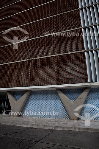  Subject: Facade of the Lagoa Hospital, architectural design by Oscar Niemeyer  / Place:  Lagoa neighborhood - Rio de Janeiro city - Rio de Janeiro state - Brazil  / Date: 08/2010 