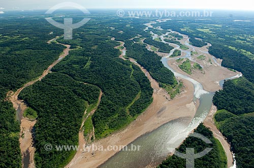  Subject: Aerial view of the Ichilo River and Bolivian Yungas rainforest at Amboro National Park  / Place:  Santa Cruz Department - Bolivia  / Date: 03/2008 