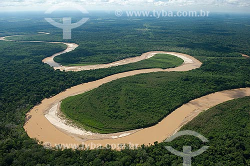  Subject: Aerial view of the Yapacani River  / Place:  Santa Cruz Department - Bolivia  / Date: 03/2008 