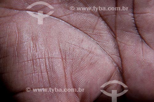  Subject: Detail of a hand - fingerprint  / Place:  Studio  / Date: 10/2010 
