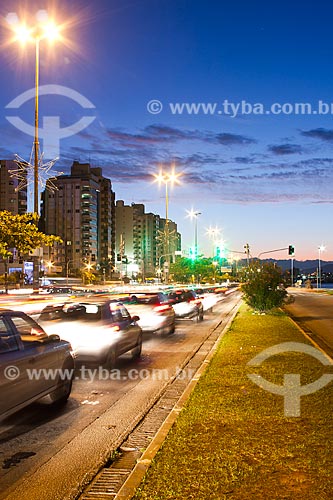  Subject: Traffic at Beira Mar Norte Avenue at evening / Place: Florianopolis - Santa Catarina state (SC) - Brazil / Date: 30/10/2010 