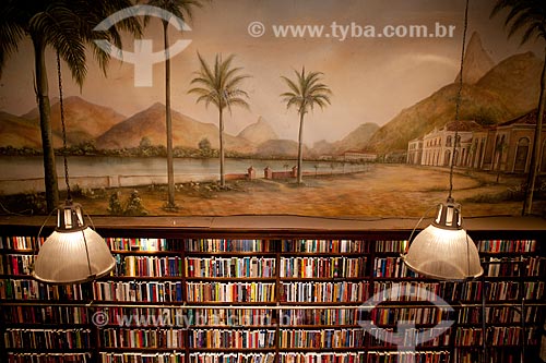  Subject: Travessa bookstore of Rio de Janeiro Downtown - Painting of Clecio Regis  / Place:  Rio Branco Avenue, 44 - Downtown - Rio de Janeiro - Brazil  / Date: 08/2010 