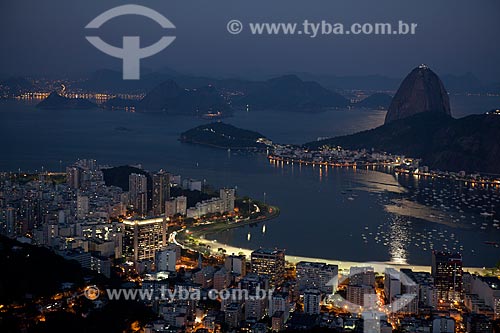 Subject: Botafogo bay and the Sugarloaf viewed from Mirante Dona Marta (Dona Marta Observatory) / Place: Rio de Janeiro - Brazil / Date: 2010 