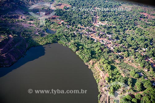  Subject: Lake covering the former Serra Pelada mine, where thousands of prospectors gathered gold in the 80`s  / Place:  Serra Pelada - Para - Brazil  / Date: 27/10/2010 