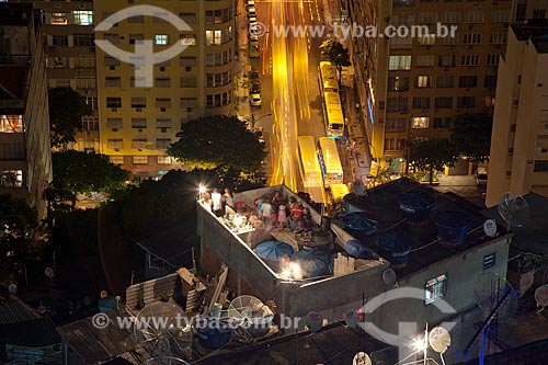  Reveillon party in a slab in the Cantagalo Slum   - Rio de Janeiro city - Rio de Janeiro state (RJ) - Brazil