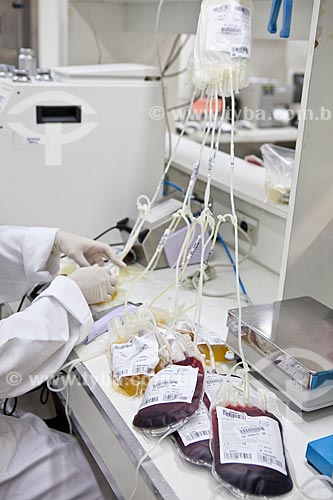  Sector of blood products (red blood cells, fresh frozen plasma, platelet concentrate and cryoprecipitate) - HemoRio (blood therapy)   - Rio de Janeiro city - Brazil