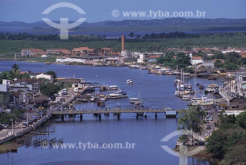  Subject: General view of Valenca city in the margin of the Una River  / Place:  Valenca city - Bahia state - Brazil  / Date:  
