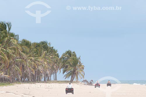  Subject: Quads for tourism in the sands of Gunga beach  / Place:  South shore of Maceio city - Alagoas  / Date: 2011 