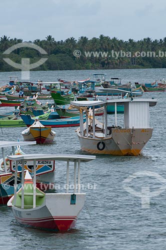  Subject: Boats in the Sao Francisco river delta  / Place:  Piacabucu - Alagoas state - Brazil  / Date: 2011 