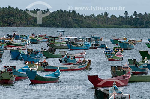 Subject: Boats in the Sao Francisco river delta  / Place:  Piacabucu - Alagoas state - Brazil  / Date: 2011 