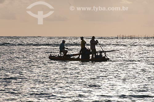  Subject: Boats in Ponta Verde beach  / Place:  Maceio city - Alagoas state - Brazil  / Date: 2011 