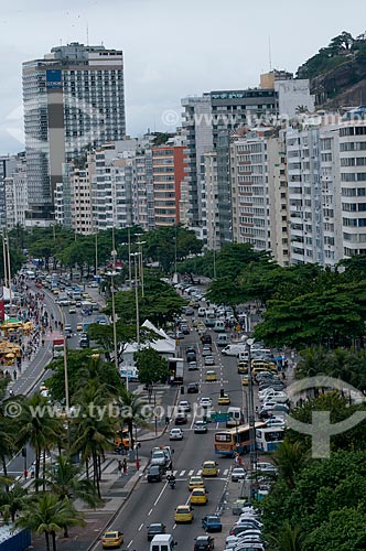  Subject: General view of Avenida Atlantica (Atlantica Avenue)  / Place:  Copacabana - Rio de Janeiro city - Brazil  / Date: 30/12/2010 