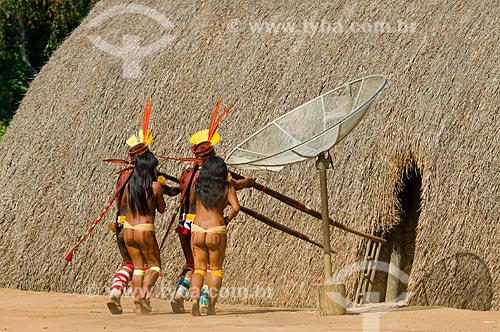  Subject: Kuarup ritual in the Kalapalo village  / Place:  Querencia - Mato Grosso state  / Date: 07/2009 