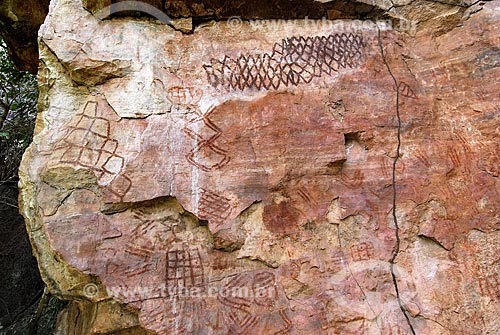  Subject: Prehistoric paintings at Mato Grosso do Sul state, Brazil. Some of the paintings are 11000 years old. / Place: Costa Rica village - Mato Grosso do Sul state (MS) - Brazil / Date: Julho 2006 