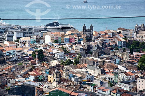  Subject: Aerial view of the Pelourinho in the Historical Center of Salvador city  / Place:  Bahia state - Brazil  / Date: 01/2011 