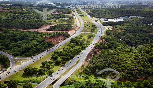  Subject: Aerial view of the Paralela Avenue (Luiz Vianna Filho Avenue)  / Place:  Salvador city - Bahia state - Brazil  / Date: 01/2011 