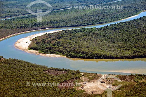  Subject: Aerial view of the Kuluene River - Xingu Indian Park  / Place:  Querencia - Mato Grosso State  / Date: 07/2009 