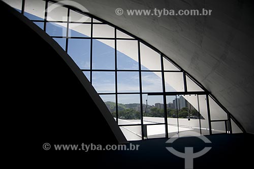  Subject: Interior of the head office of the Oscar Nimeyer Foundation in the Caminho Niemeyer - Oscar Niemeyer project  / Place:  Niteroi - Rio de Janeiro state - Brazil  / Date: 02/2007 