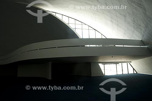  Subject: Interior of the head office of the Oscar Nimeyer Foundation in the Caminho Niemeyer - Oscar Niemeyer project  / Place:  Niteroi - Rio de Janeiro state - Brazil  / Date: 02/2007 