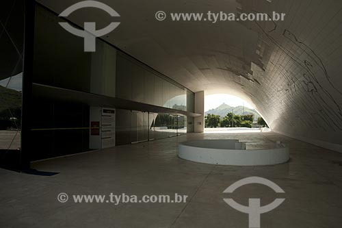  Subject: Interior of the head office of the Oscar Nimeyer Foundation in the Caminho Niemeyer - Oscar Niemeyer project  / Place:  Niteroi - Rio de Janeiro state - Brazil  / Date:  