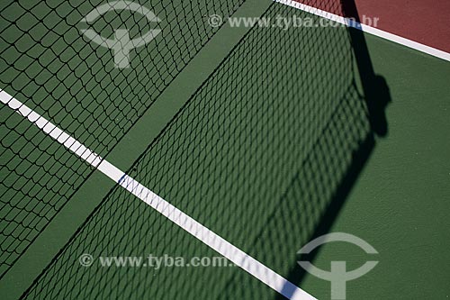  Subject: Detail of a tennis court  / Place:  Rio de Janeiro state - Brazil  / Date: 02/2011 