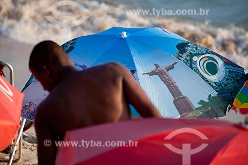  Umbrellas - Arpoador beach  - Rio de Janeiro city - Brazil