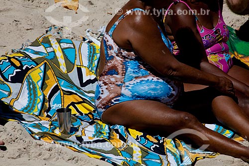  Bathers in the Arpoador beach  - Rio de Janeiro city - Brazil
